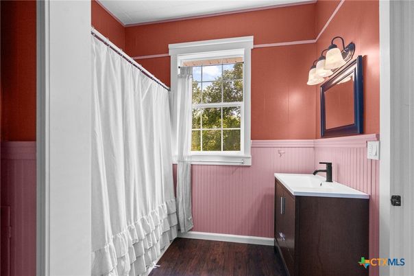 Bathroom, Interior, Wood Texture Flooring