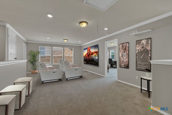 Interior, Living room, Recessed Lighting