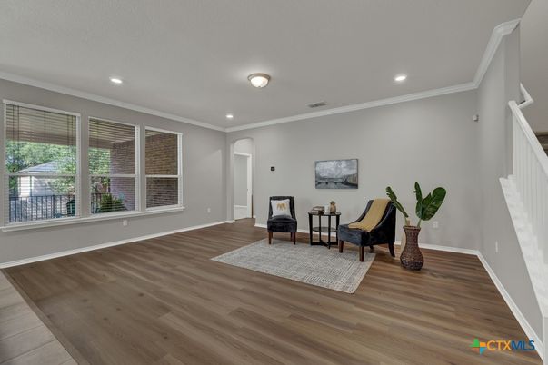 Interior, Recessed Lighting, Wood Texture Flooring