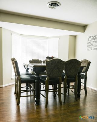 Dining room, Interior, Wood Texture Flooring