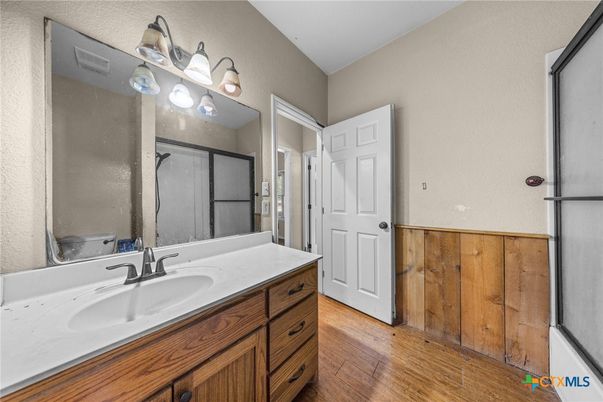 Bathroom, Interior, Wood Texture Flooring