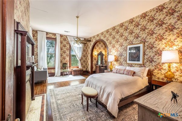 Bedroom, Interior, Wood Texture Flooring