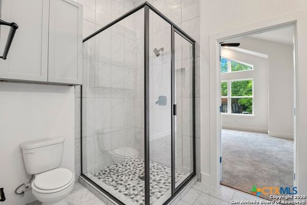 Bathroom, Glass Shower, Interior, Marble, Marble Walls