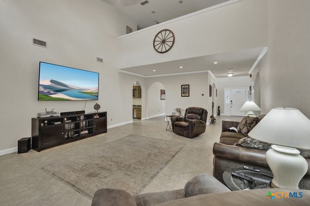 Interior, Living room, Recessed Lighting