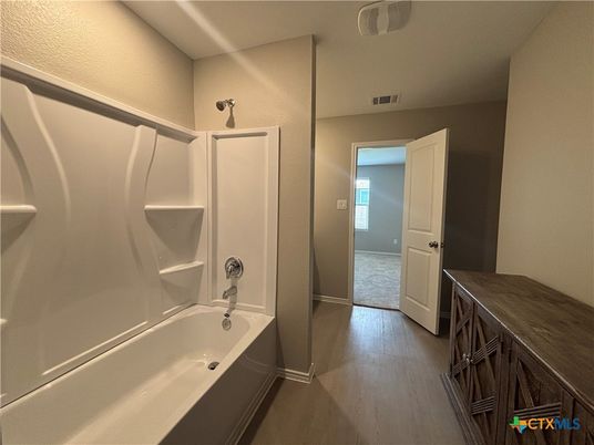 Bathroom, Interior, Wood Texture Flooring