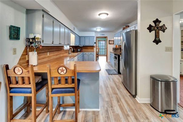 Interior, Kitchen, Wood Texture Flooring