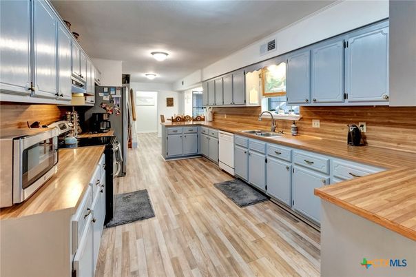 Interior, Kitchen, Wood Texture Flooring