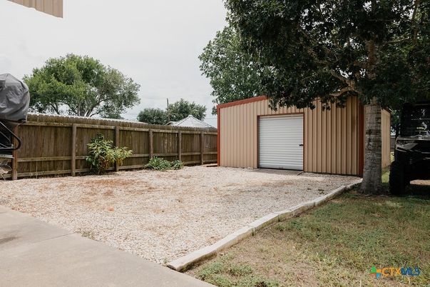 Backyard, Detached Garage, Exterior
