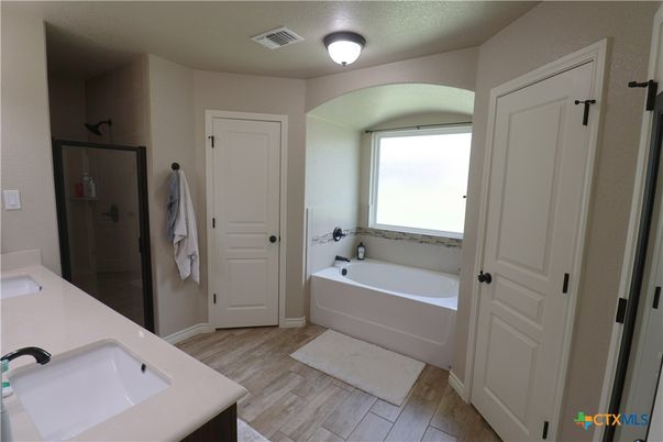 Bathroom, Interior, Wood Texture Flooring