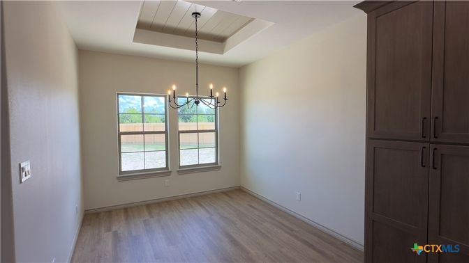 Chandelier, Empty room, Interior, Wood Texture Flooring