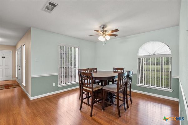 Dining room, Interior, Wood Texture Flooring