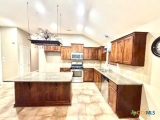 Interior, Kitchen, Pendant Lights, Stainless Steel Appliances
