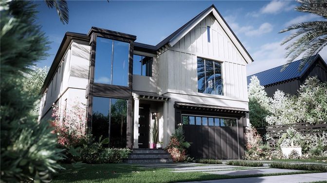 Attached, Exterior, Facade, Farmhouse