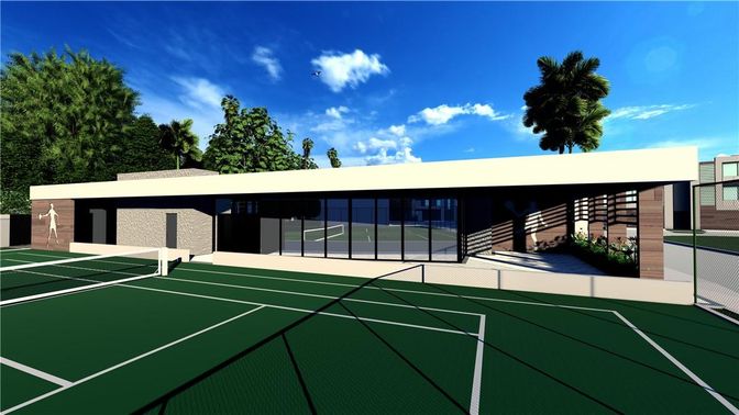 Exterior, Tennis Courts