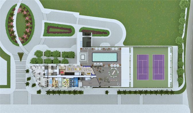 Exterior, Tennis Courts