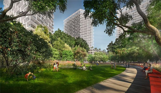 Backyard, Exterior, Facade, Condo Building