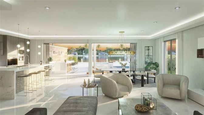 Dining room, Interior, Kitchen, Living room, Pendant Lights, Recessed Lighting