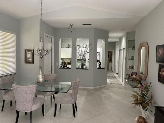 Dining room, Interior, Recessed Lighting