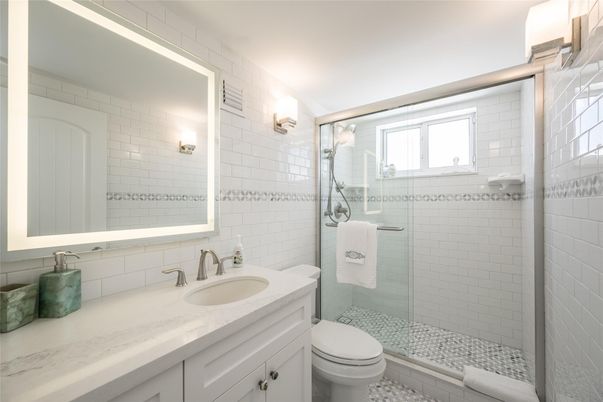 Bathroom, Glass Shower, Interior