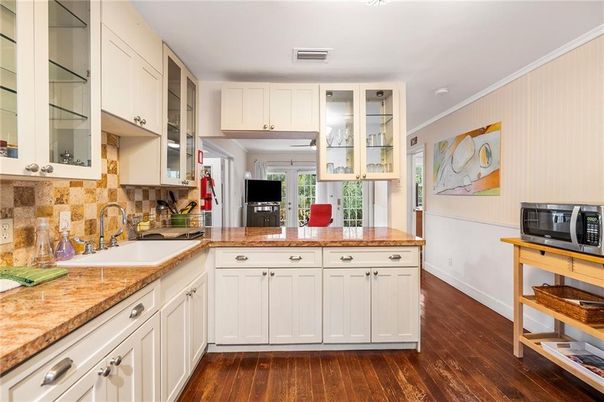 Interior, Kitchen, Wood Texture Flooring