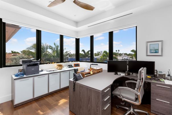 Home Office, Interior, Wood Texture Flooring