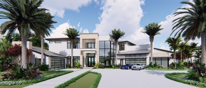 Attached, Exterior, Facade, Modern