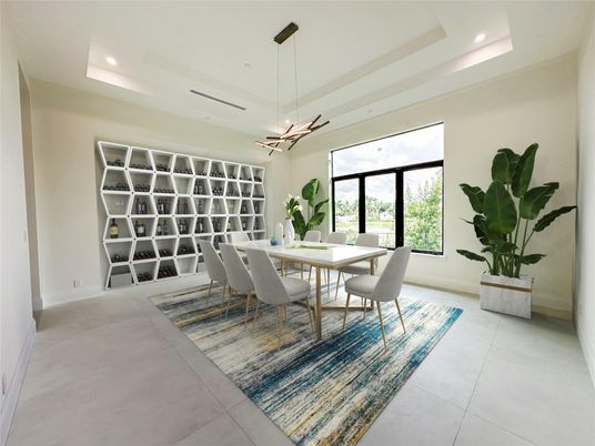 Dining room, Interior, Pendant Lights, Recessed Lighting