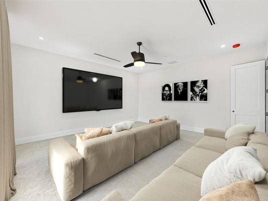 Interior, Living room, Recessed Lighting