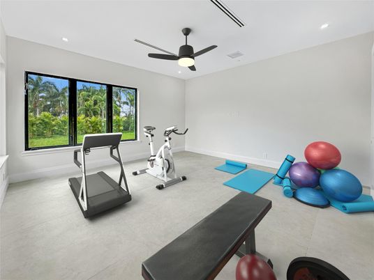 Fitness Equipment, Interior, Recessed Lighting