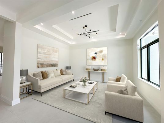 Interior, Living room, Pendant Lights, Recessed Lighting