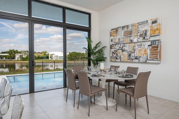 Dining room, Interior, Water