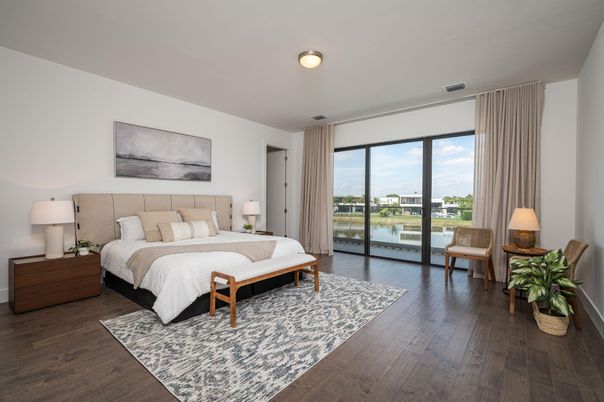 Bedroom, Interior, Water, Wood Texture Flooring