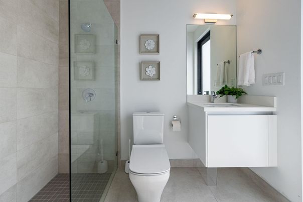 Bathroom, Glass Shower, Interior