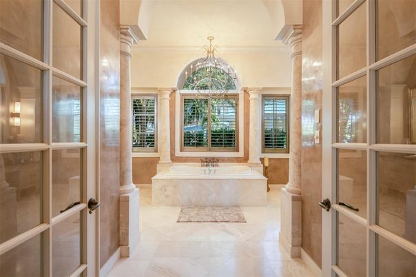 Bathroom, Chandelier, Interior