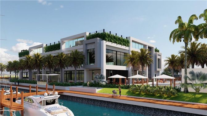 Exterior, Facade, Pool, Modern