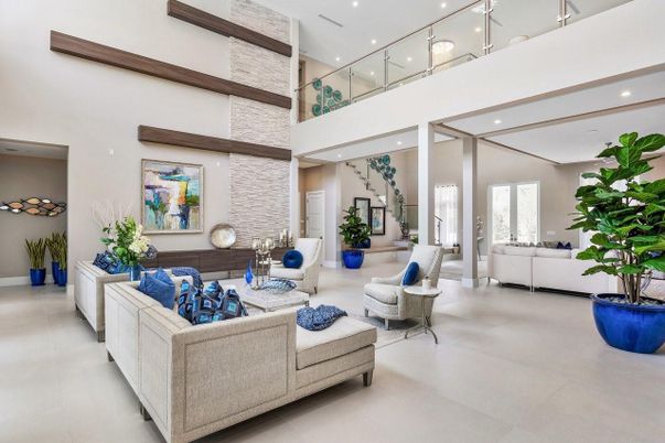 Interior, Living room, Recessed Lighting