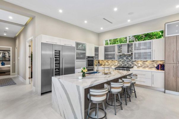 Interior, Kitchen, Recessed Lighting, Stainless Steel Appliances