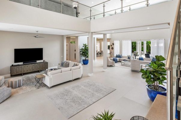 Interior, Living room, Recessed Lighting