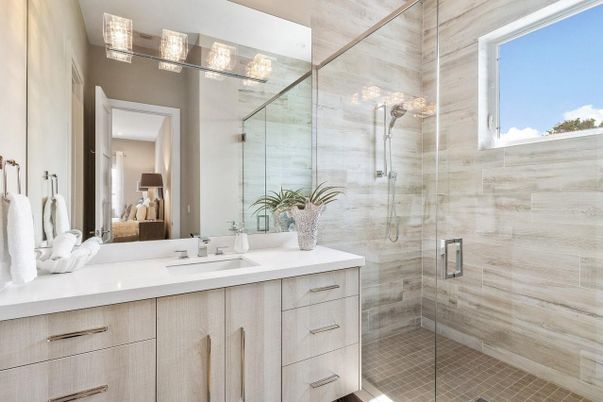 Bathroom, Glass Shower, Interior