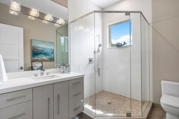Bathroom, Glass Shower, Interior