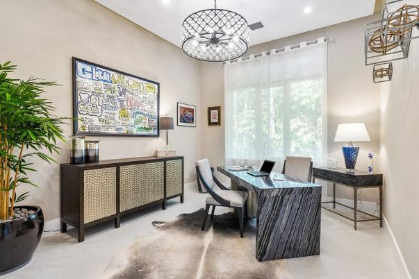 Home Office, Interior, Pendant Lights, Recessed Lighting