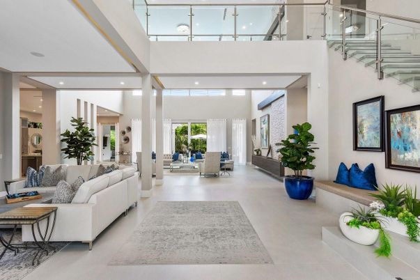 Interior, Living room, Recessed Lighting