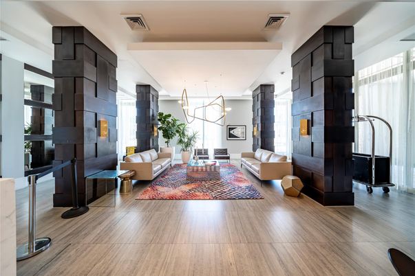 Interior, Living room, Pendant Lights, Wood Texture Flooring