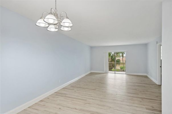 Chandelier, Empty room, Interior, Wood Texture Flooring