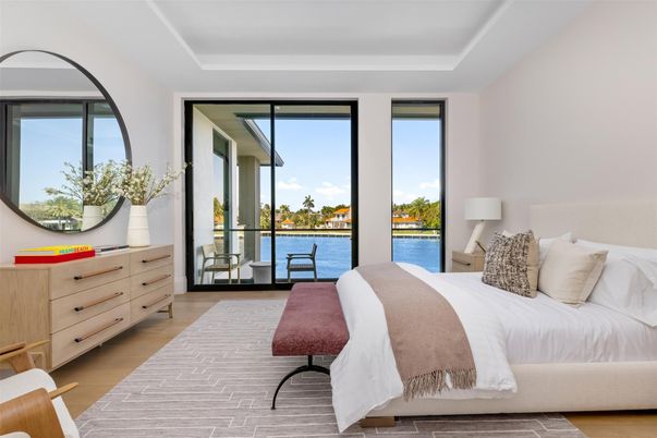 Bedroom, Interior, Water, Wood Texture Flooring