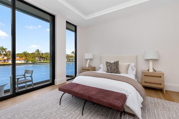 Bedroom, Interior, Water, Wood Texture Flooring