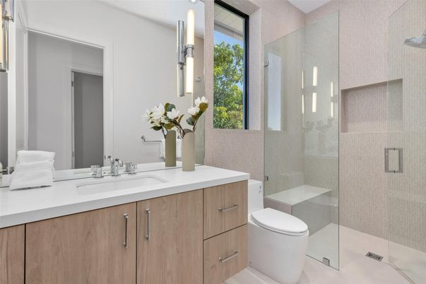 Bathroom, Glass Shower, Interior
