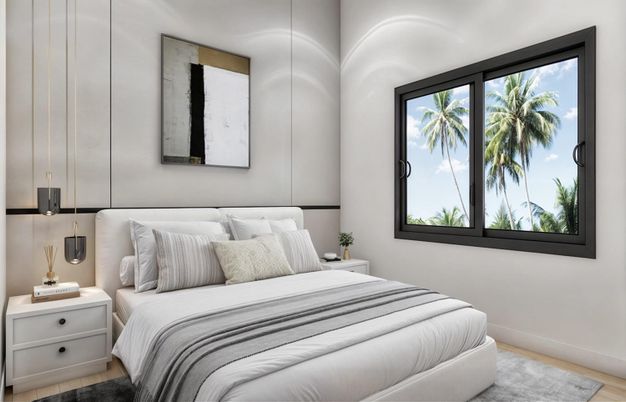 Bedroom, Interior, Wood Texture Flooring
