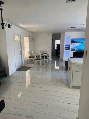 Dining room, Interior, Marble