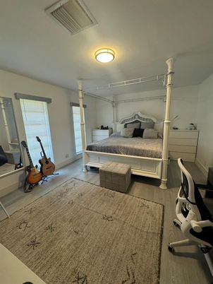 Bedroom, Fitness Equipment, Interior, Wood Texture Flooring